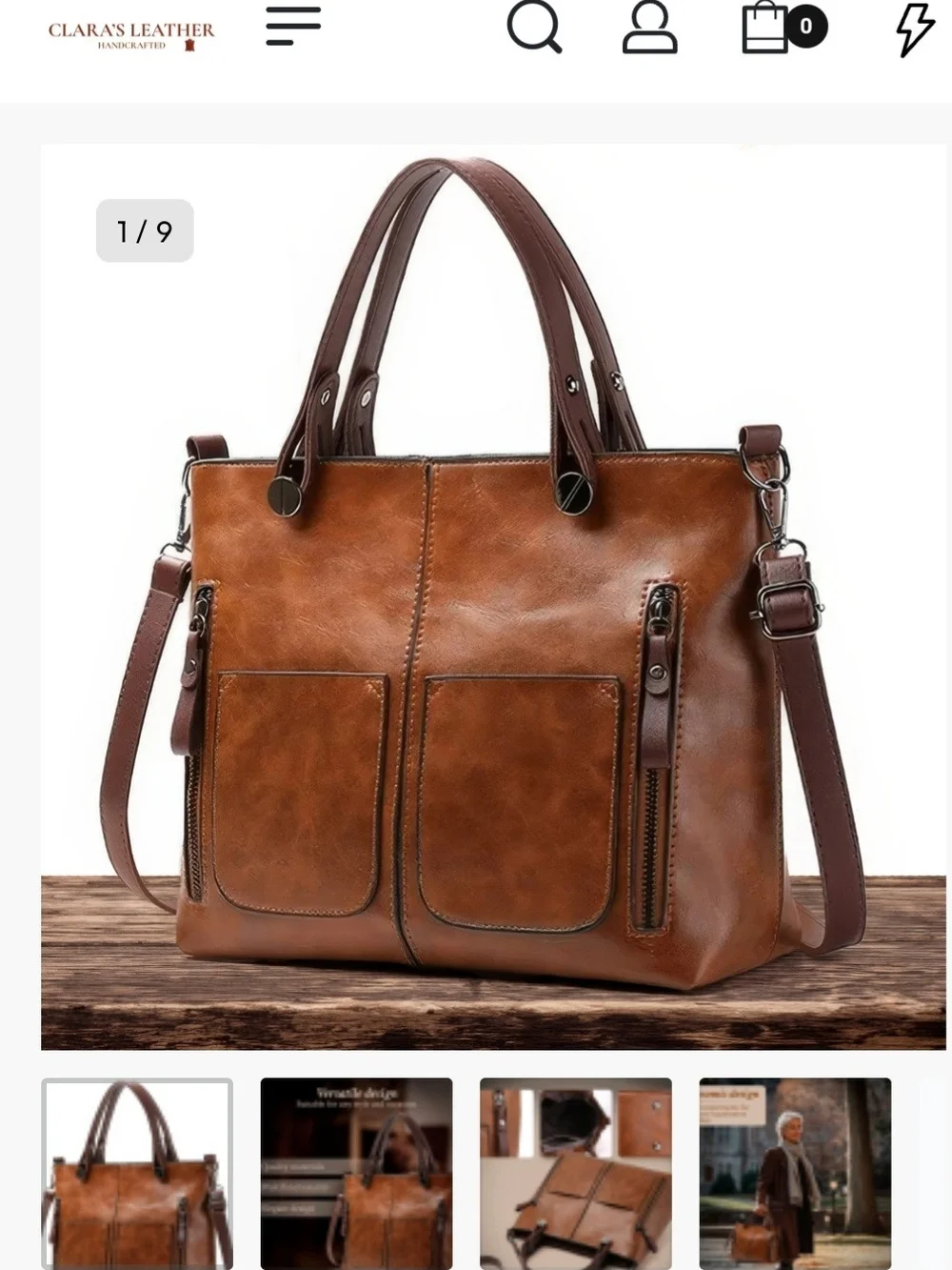 Rustic Brown Women's Shoulder Bag